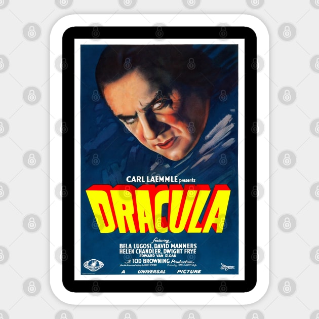 Dracula (1931) 0 Sticker by GardenOfNightmares